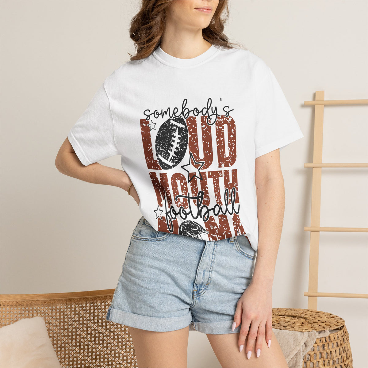 Loud Mouth Football Mama T-Shirt