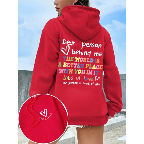 Dear Person Behind Me Hoodie